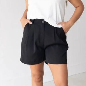 Grace & Emma Blk Shorts